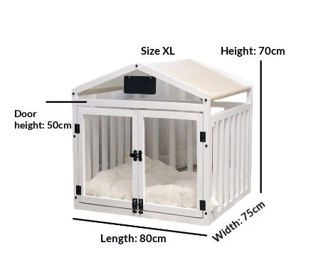 Maison intérieure pour chiens en bois massif