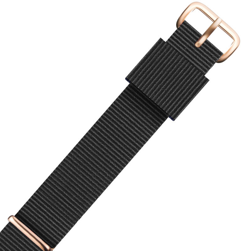 Bracelet de montre en nylon DW avec boucle tissée et bande de toile
