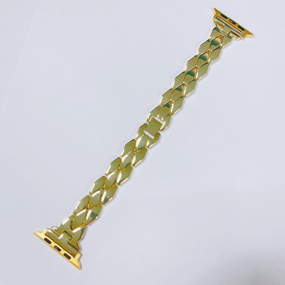 Bracelet en métal massif de diamant en acier inoxydable créatif
