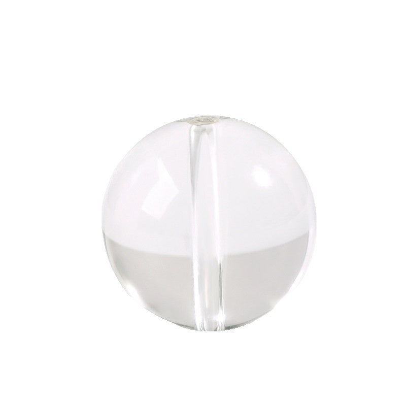 Perles en cristal blanc naturel