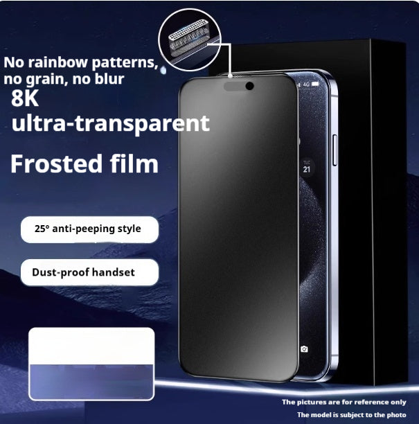 Dust-free mobile phone screen protector
