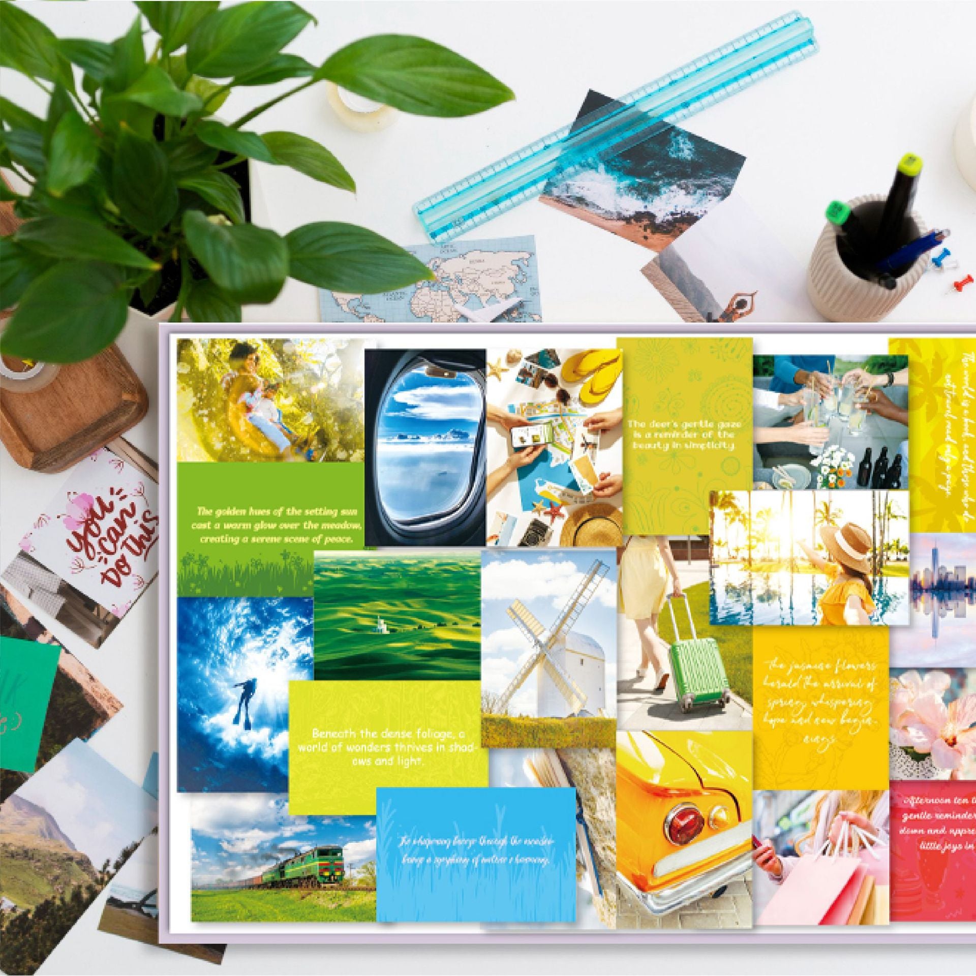Inspirational Dream Cut lettre Sticker Vision Board Livre costume