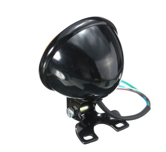 Lentille ronde de montage inférieur - Objectif ambre noir