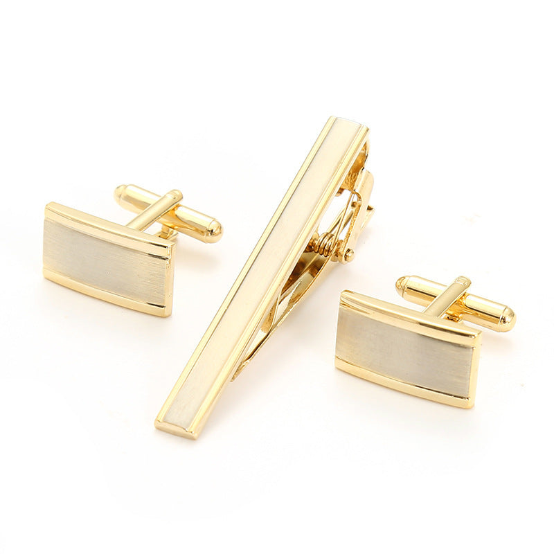 Hommes formal Business Cufflinks and Tie Clip Set