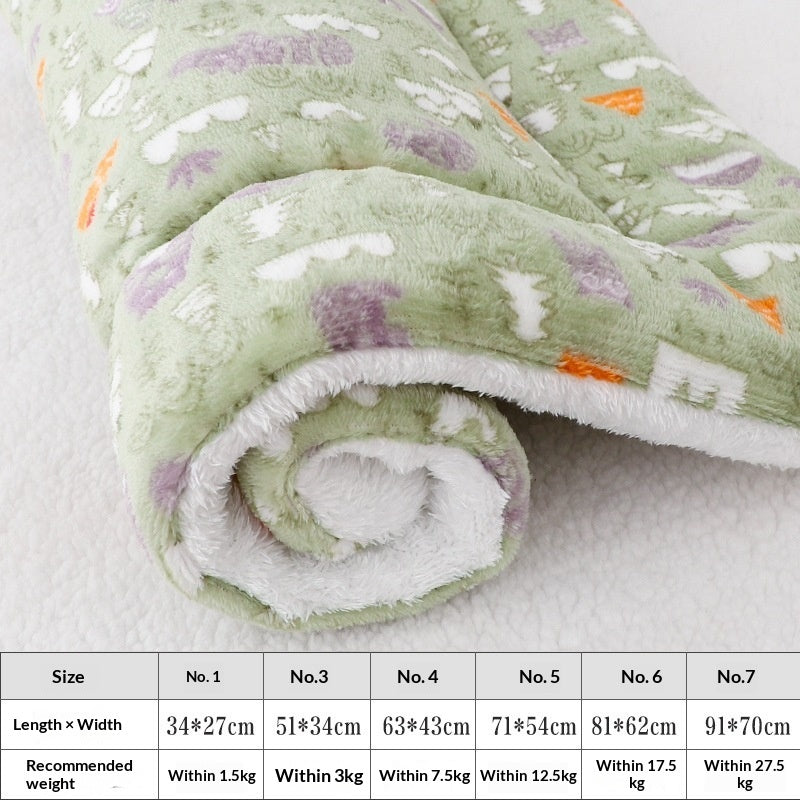 Tapis épais pour animaux de compagnie pour l'automne et l'hiver chaud