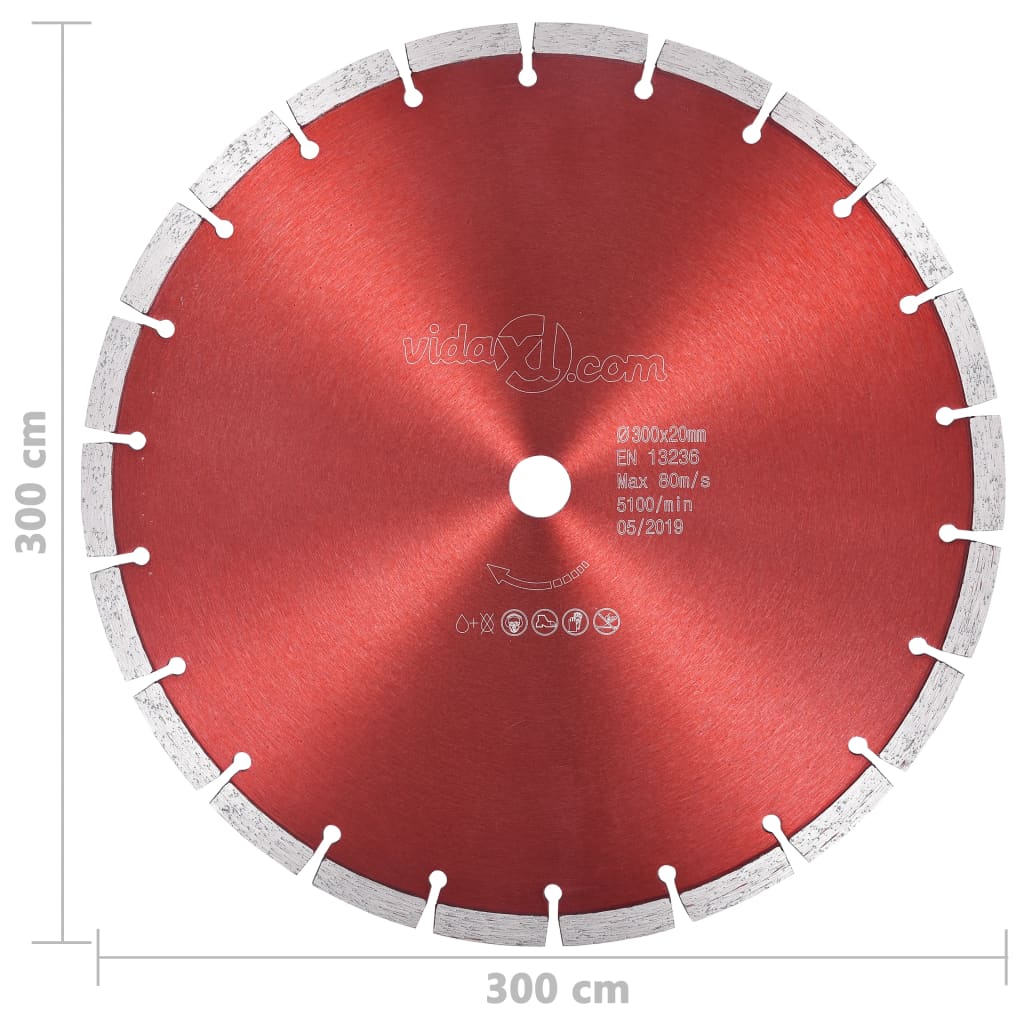 Disque de coupe diamant 300 mm Disque de coupe diamant 300 mm
