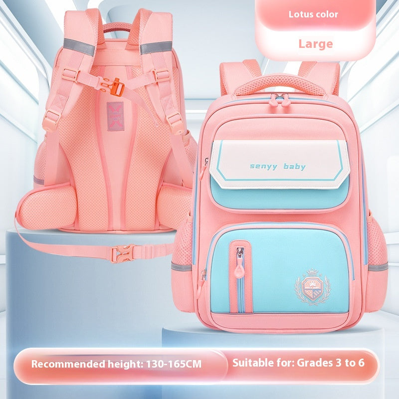 Sac à dos protecteur de la tige pour enfants avec hydrofuge Grande capacité Oxford Cloth Schoo