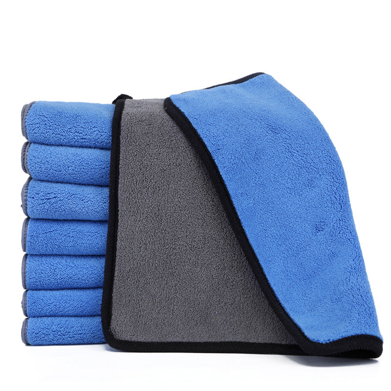 Linge de toilette deux couleurs double côté de nettoyage