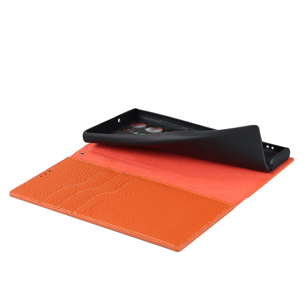 Étui de téléphone portable en cuir S25Ultra