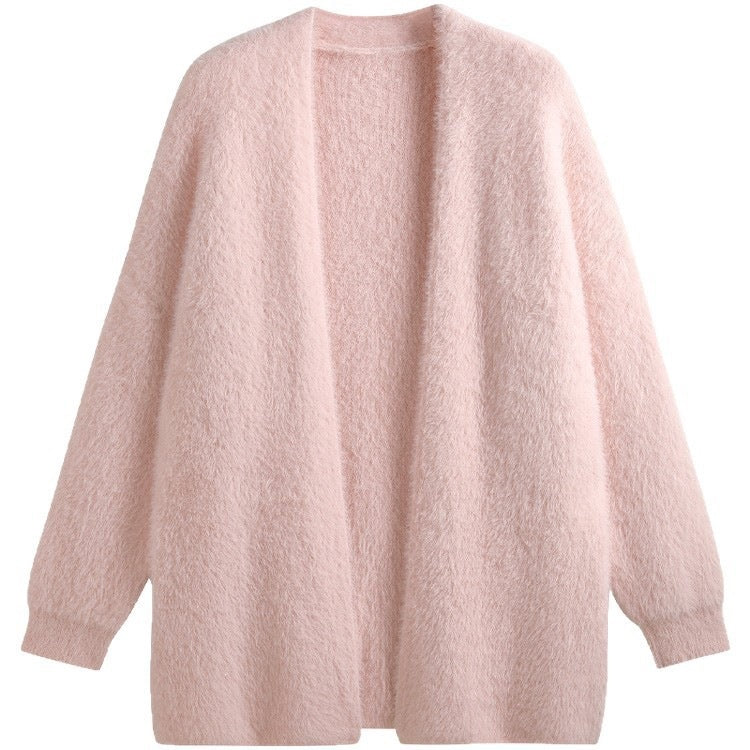 Cardigan tricoté d'automne Épais