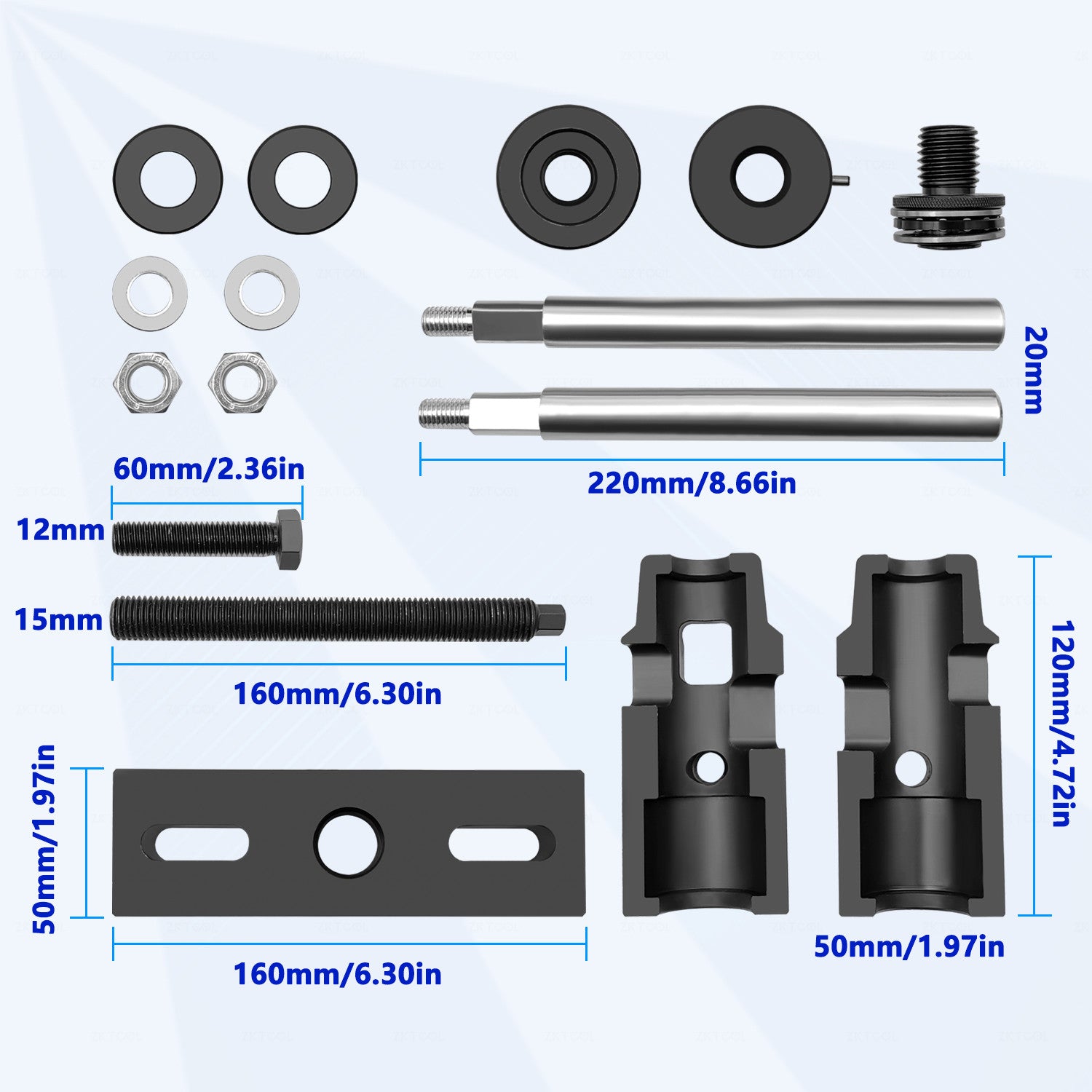 Tireur à injecteur diesel EcoBlue Ford 2.0 - OEM 303-1706 Outil à outils facile