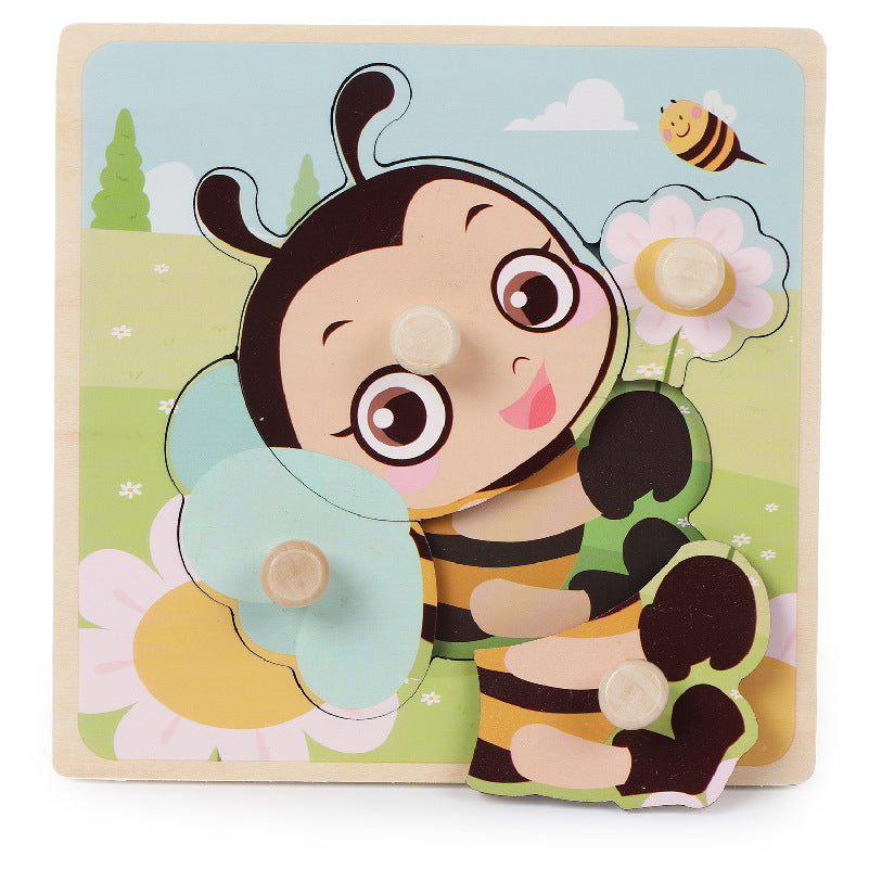 Jouets en bois de table de Puzzle d'épingle pour enfants