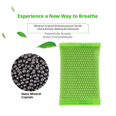 Élimination du formaldéhyde charbon actif-100g-vert-non-tissés et cristaux nanominéraux-1