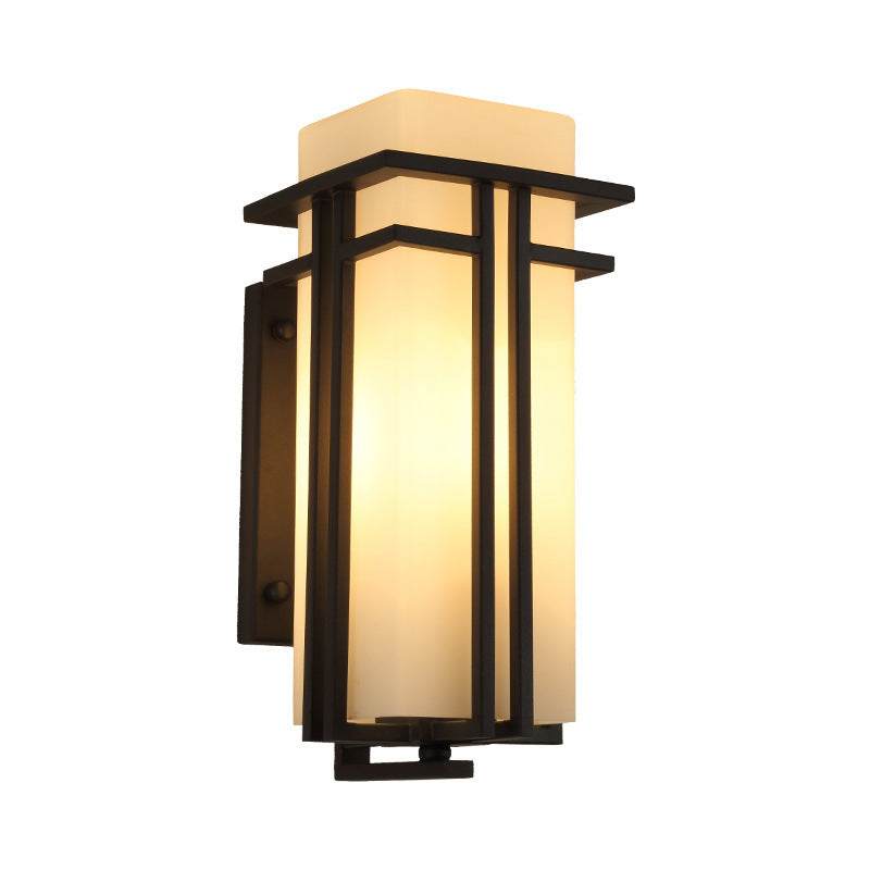 Lampe murale extérieure chinois style imperméable minimaliste et moderne