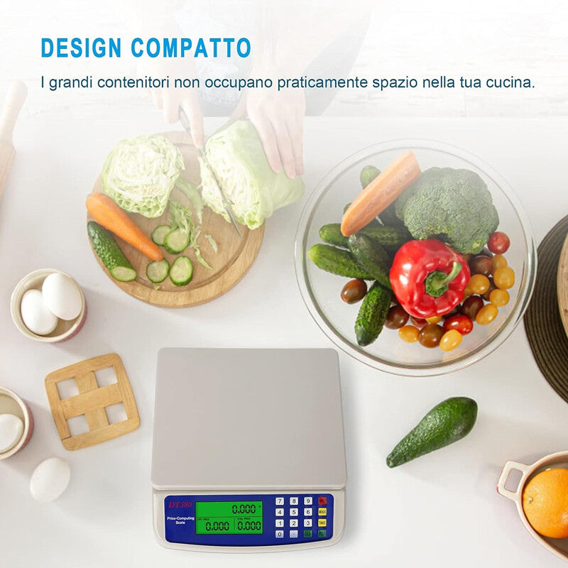 30KG Platform Balance de pesée commerciale Digital-Electronic Price Shop Retail UK