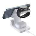 Chargeur magnétique sans fil 3-en-un 15W avec horloge
