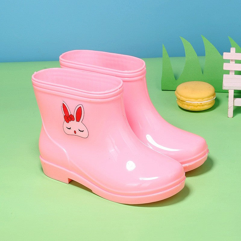 Bottes de pluie Bunny Tube moyen pour enfants Non-dérapant