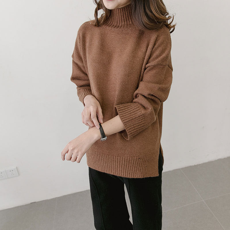 Coréen hiver maternité femmes enceintes taille pull encolure lâche soutien