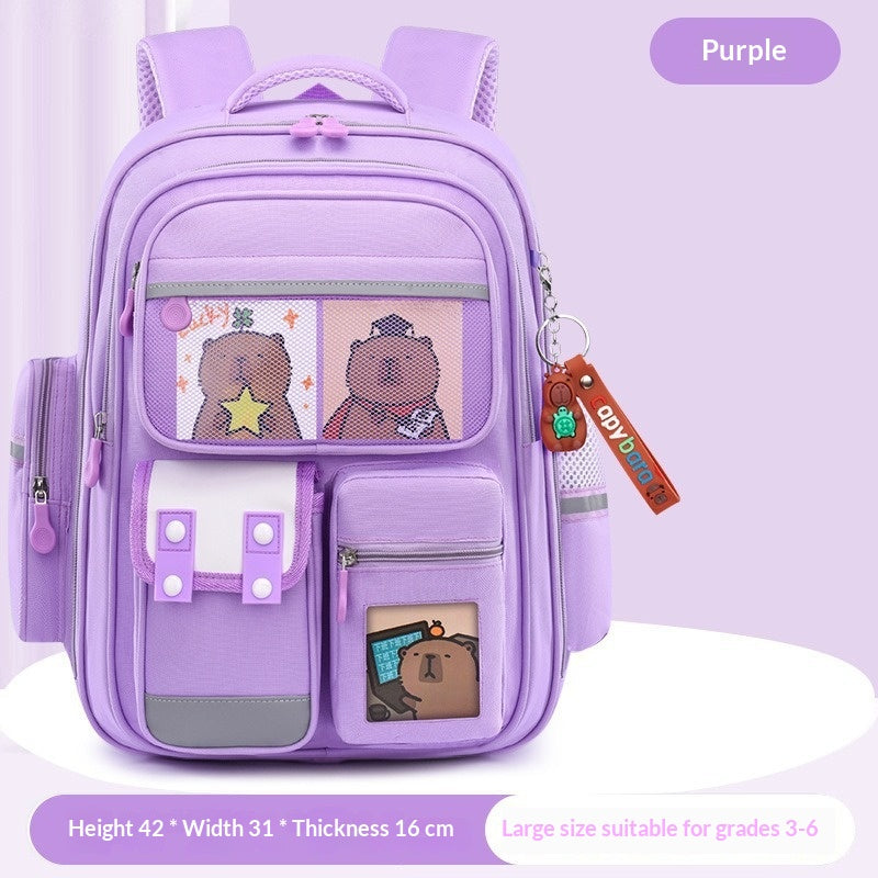 Sac à dos Capybara pour les élèves de l'école primaire Sac à dos de l'école légère