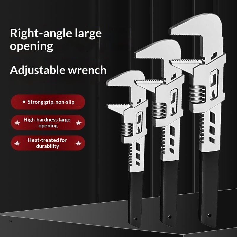 Outil de clé de salle de bain réglable Grande ouverture Réparateur Évier et tuyau réglable