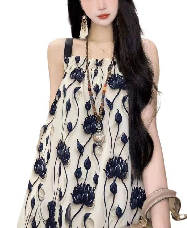 Robe de nuit de style français mode Niche Design Ce Flatters