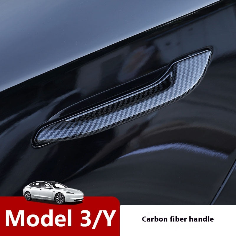 Tesla carbon fiber door handle