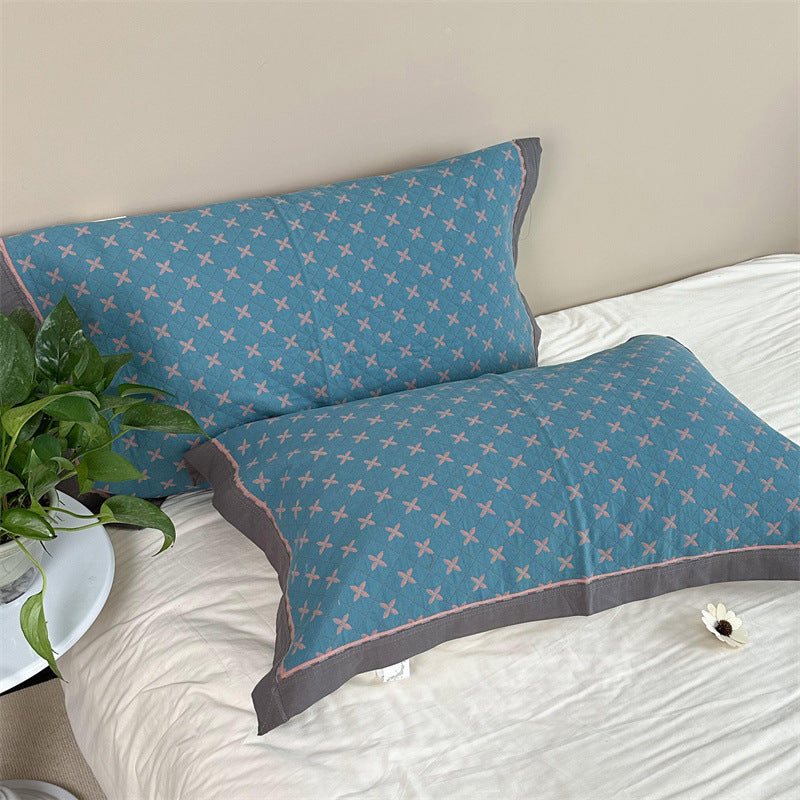 Divers oreillers en coton peigné Jacquard