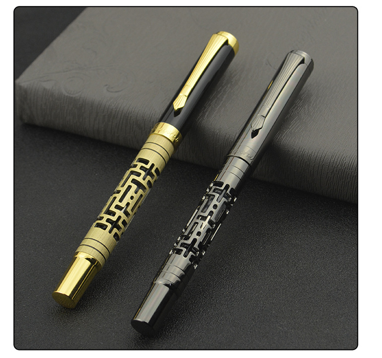 Stylo de fontaine de luxe en métal premium