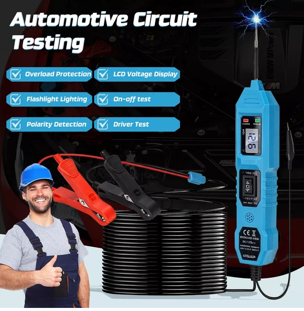 3.5-36V Éclairage d'essai électrique du circuit d'alimentation de voiture automobile numérique
