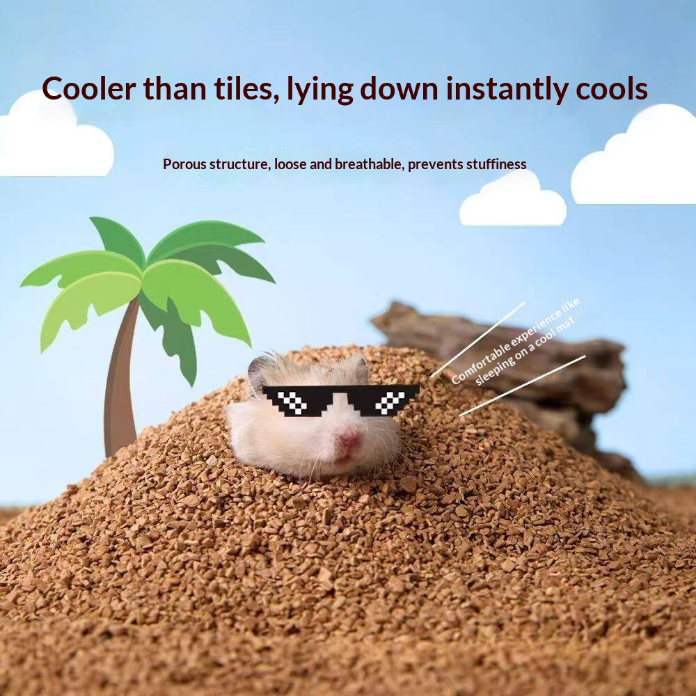 Hamster Natural Walnut Shell Sand Bedding Doré Hamster Bedding