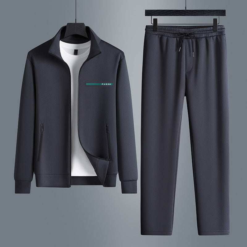 Haut de gamme deux-pièces à manches longues costumes de sport occasionnels hommes