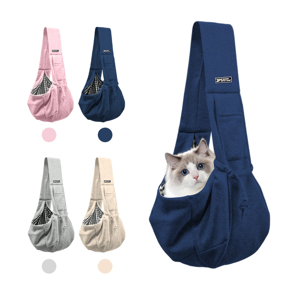 Confortable sac de chien en coton Pet Out Crossbody sac d'épaule Voyage extérieur Portable Chat Pupp