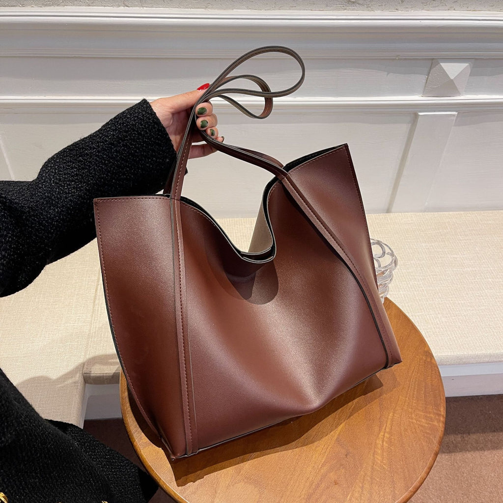 Sac à épaule simple pour femmes rétro grande capacité