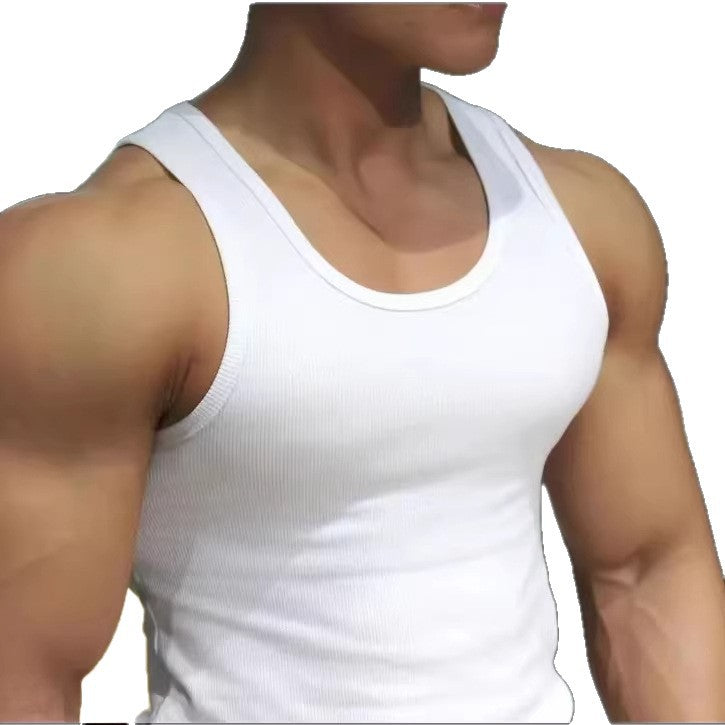 Hommes Sans manches Sports Vest Stretchy et Quick-Drying