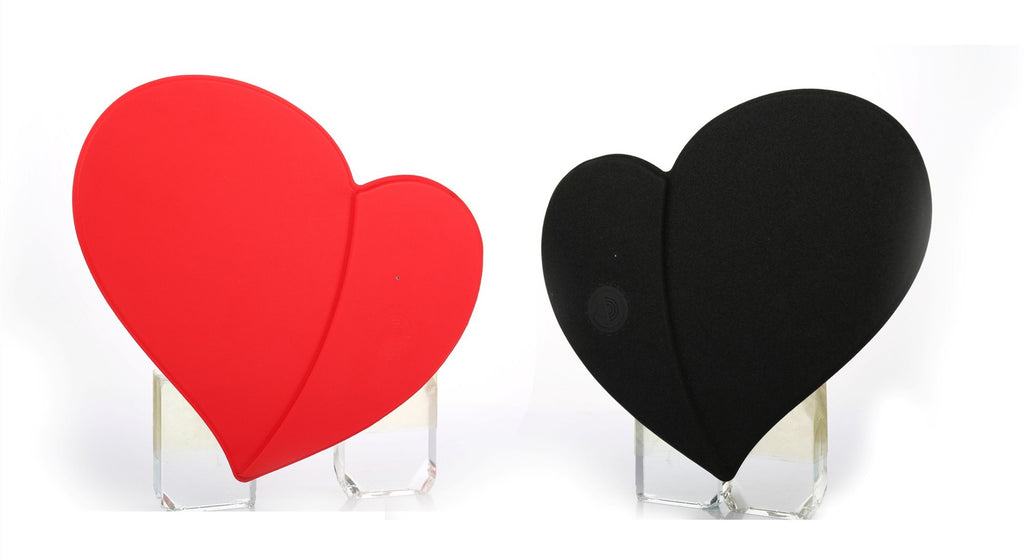 Pad souris sans fil charge rapide en forme de coeur