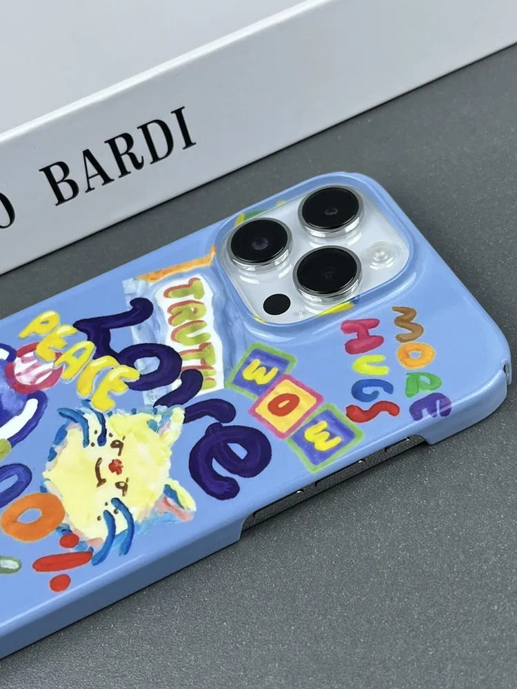 Peinture à l'huile Graffiti Cat Telephone Case I Advanced Sense