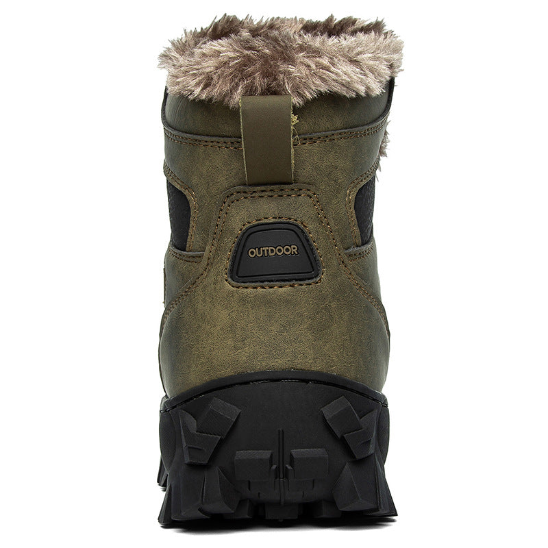 Chaussures de coton d'extérieur haut de gamme pour hommes Plus Taille chaude