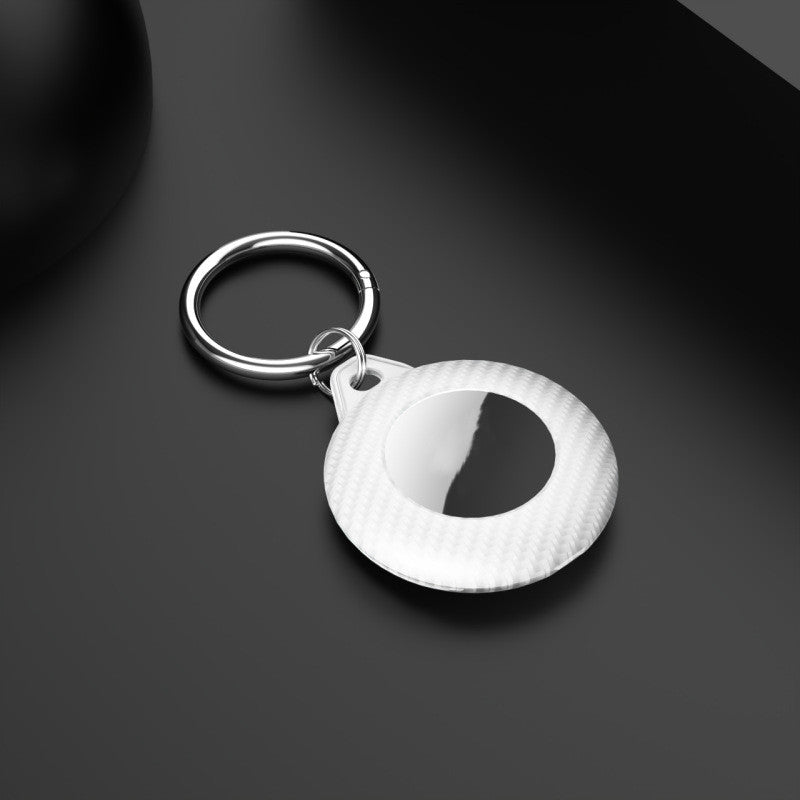 Convient pour dispositif anti-perte Pp Carbon Fiber Pattern Keychain Frosted Ultra-fin Tracker