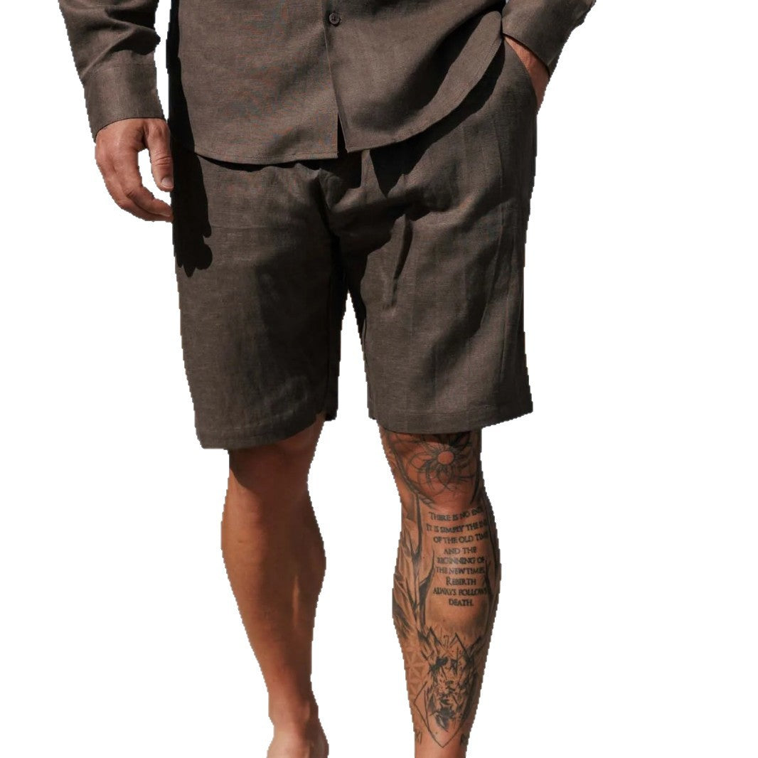 Chemise à manches longues à manches longues style cubain
