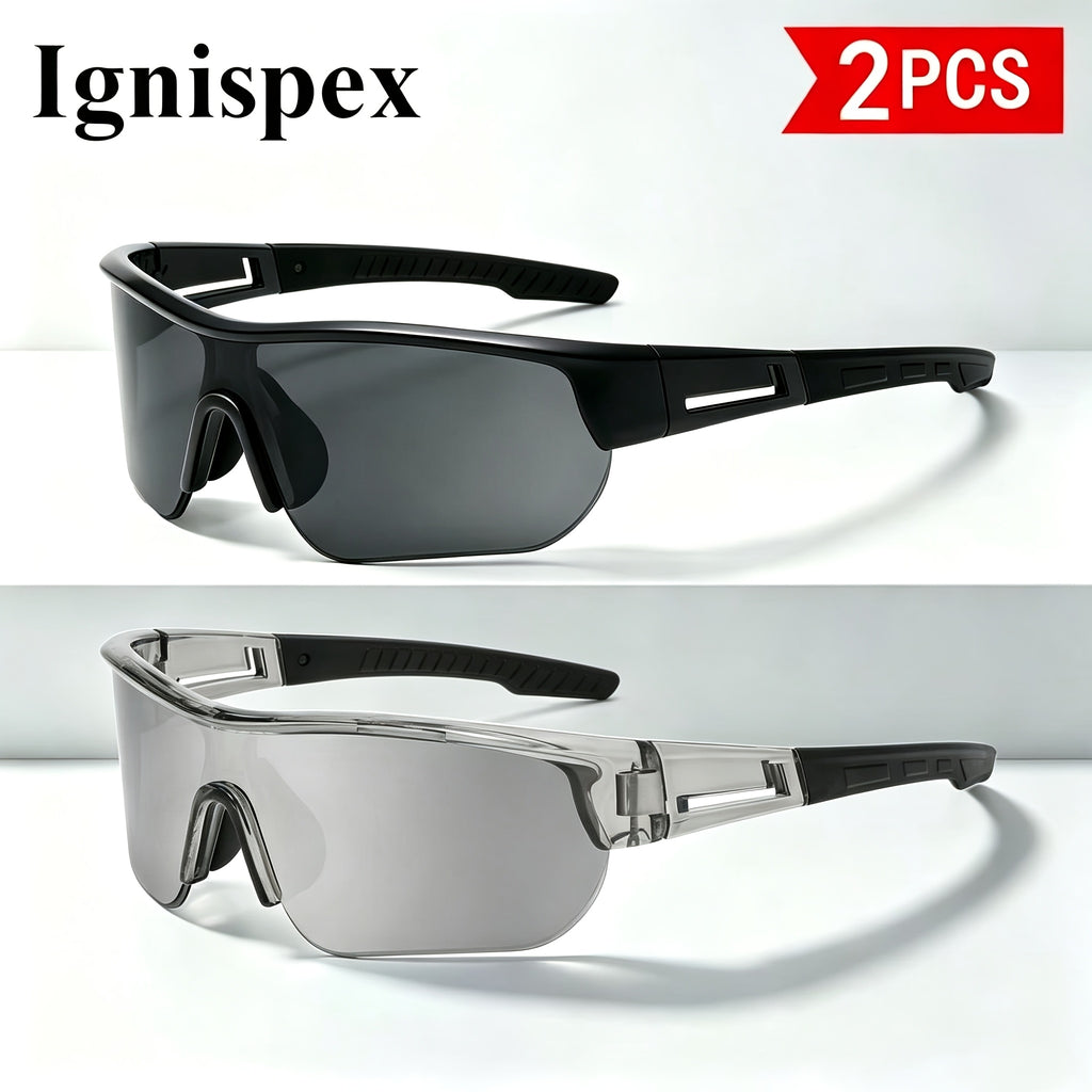 Lunettes de soleil sport 2 Pack pour hommes et femmes