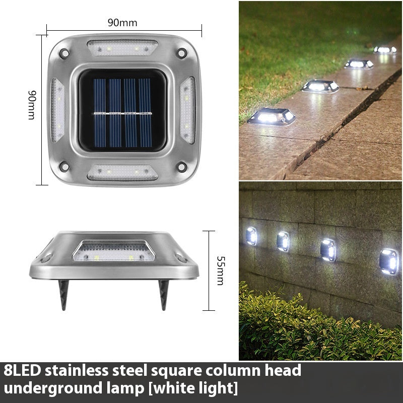 Solar Powered Outdoor Couryard Garden Lumière enterrée