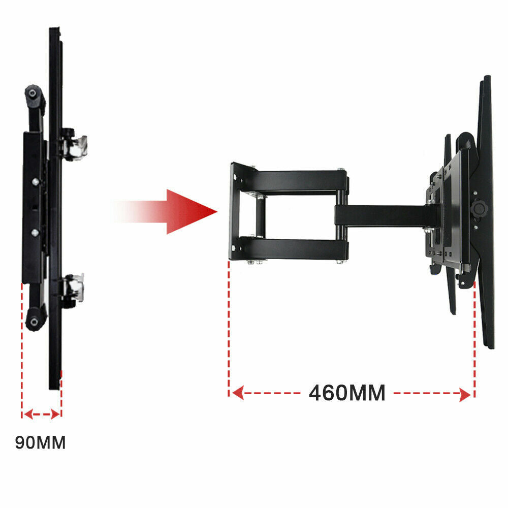 Support mural TV Mont Tilt Swivel LG 32 40 43 50 55 65 80 pouces