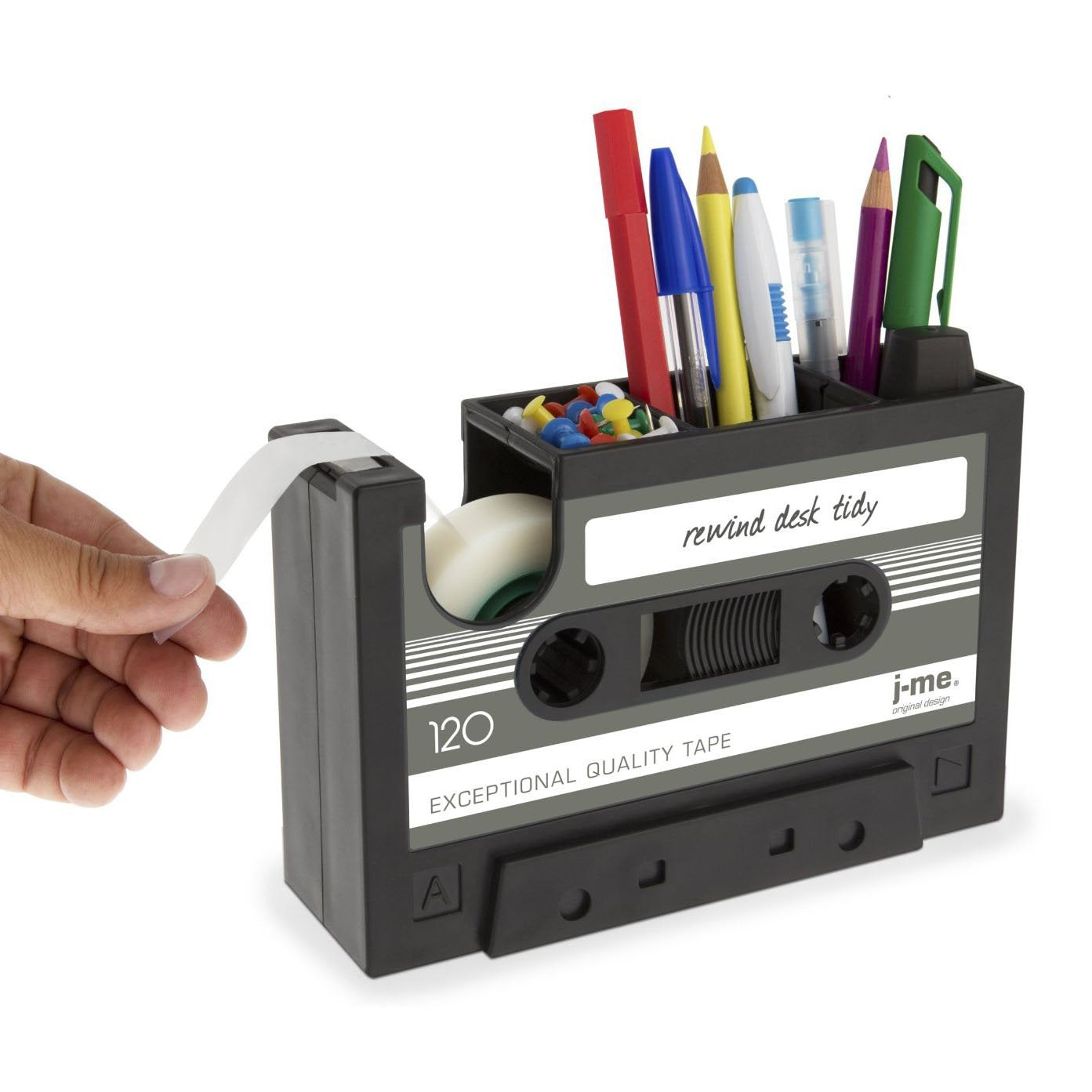 Distributeur de ruban de cassette Porte stylo Vase Crayon Pot