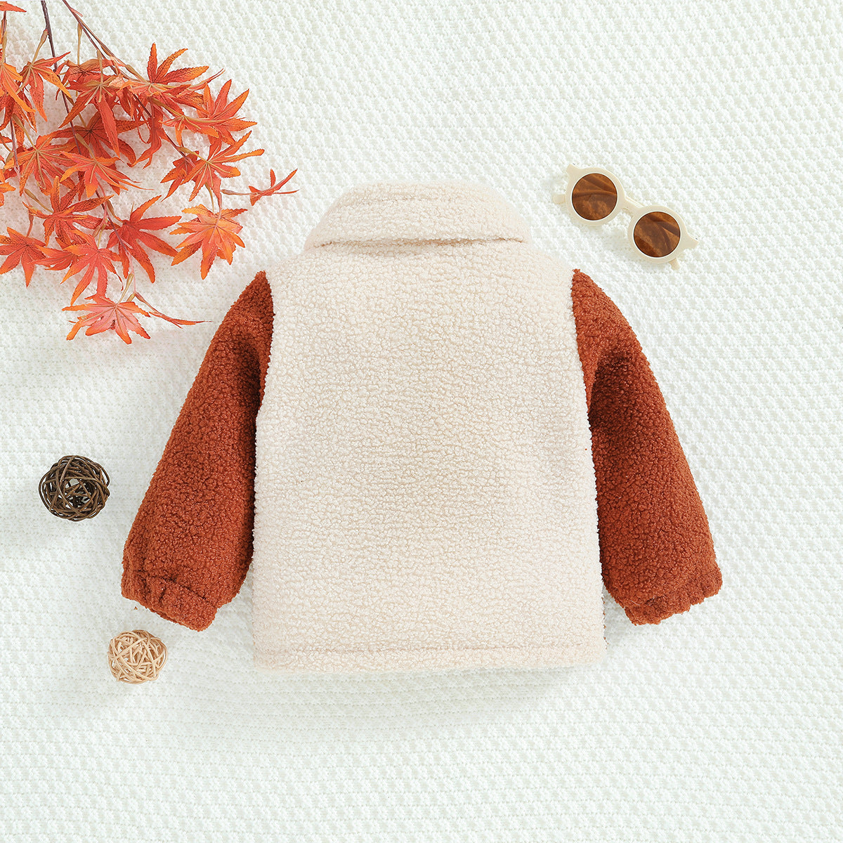 Zipper pour enfants Mignon polaire veste