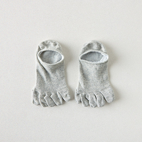 Désodorisant en coton pour hommes et chaussons respirantes à cinq orteils absorbant la sueur