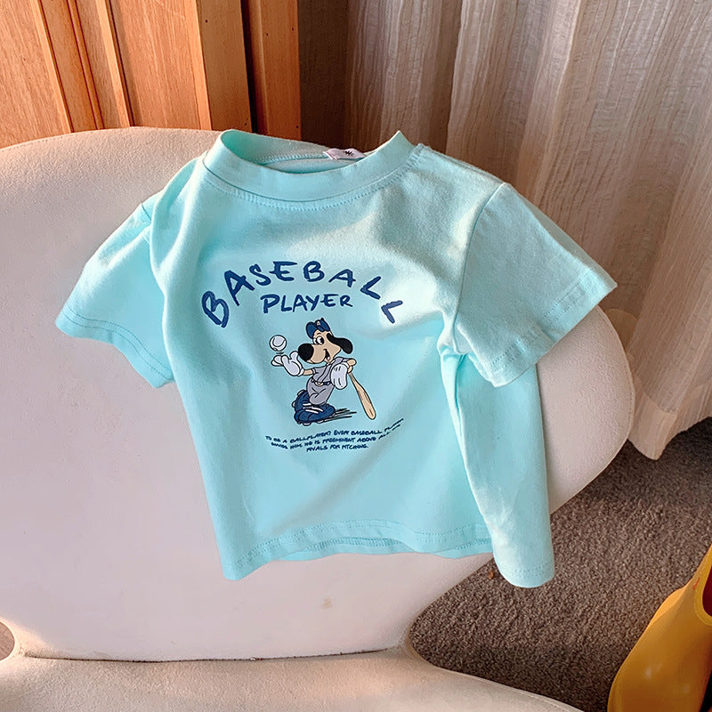 À moitié manches pour enfants Top d'été