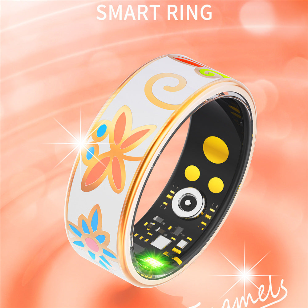 Acier inoxydable Electroplating Smart Anneau Lumineux Dragon Pattern