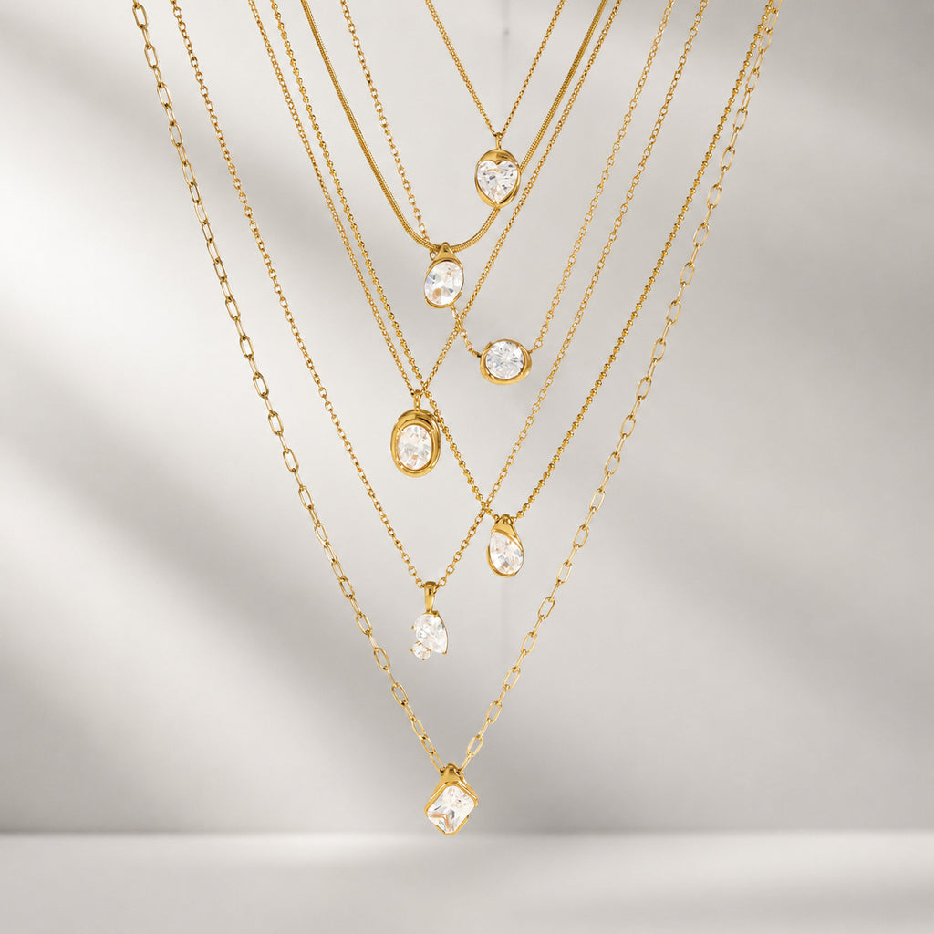 Pendentif en acier au titane Zircon