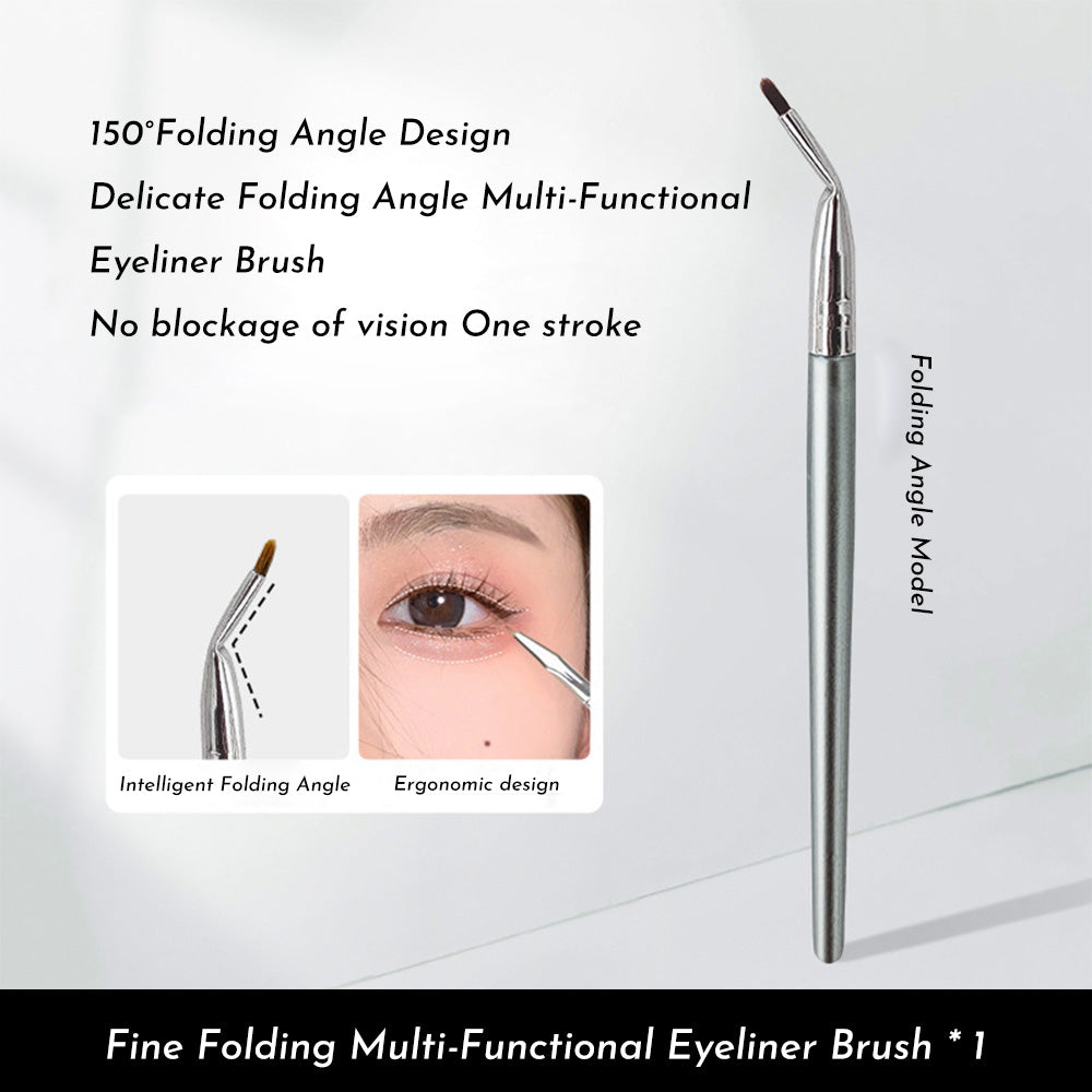 Brush Eyeliner Bend Head Détails des yeux Brosse de maquillage sous les yeux Pinceau pour femmes Lin fin