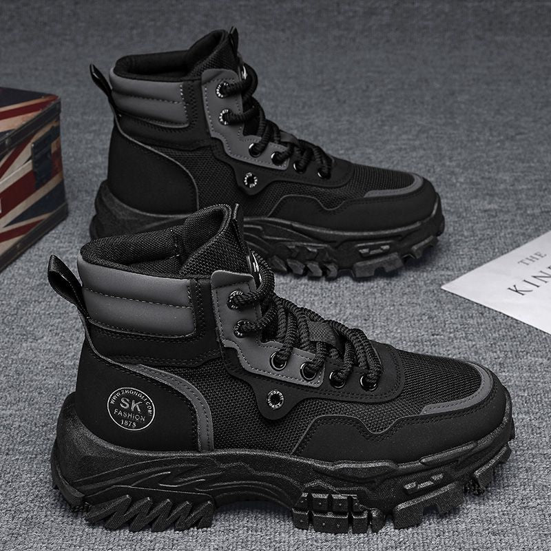 Bottes de travail respirantes haut de gamme Vintage style britannique